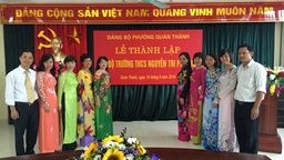 Thành lập chi bộ trường THCS Nguyễn Tri Phương