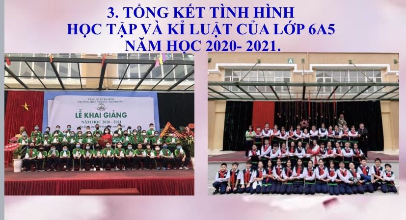 Một năm học thành công nhờ sự đồng thuận, đồng hành của toàn thể PHHS đàn Nghé 6A5 trường THCS Nguyễn Tri Phương - Ba Đình - Hà Nội