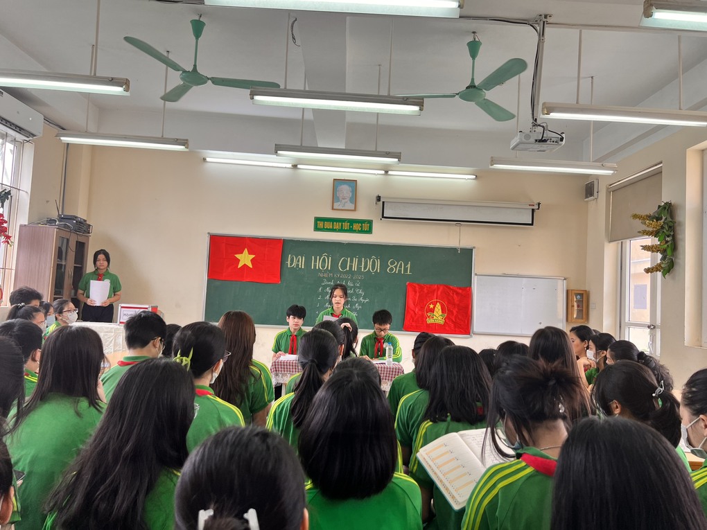 THCS Nguyễn Tri Phương( Quận Ba Đình) tổ chức Đại hội Chi Đội mẫu năm học 2022 – 2023.